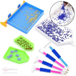 DIAMOND PAINTING AKCESORIA ZESTAW DO HAFTU DIAMENTOWEGO HAFT DIAMENTOWY