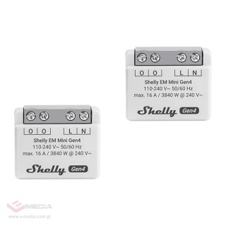 Licznik energii SHELLY EM Mini Gen4 2 sztuki