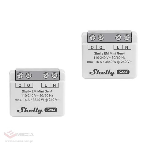 Licznik energii SHELLY EM Mini Gen4 2 sztuki