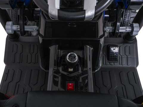 Pojazd MEGA Traktor D68 Z Przyczepką Niebieski