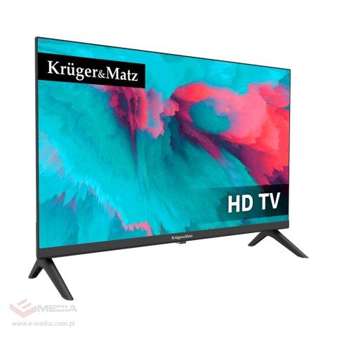Telewizor Kruger&Matz 24" HD DVB-T2 H.265 HEVC 230/12V