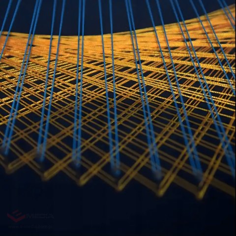 Zestaw Kreatywny Do String Art Przeplatanka Obraz z Nici Ramka 40x40 cm