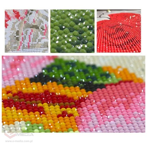 HAFT DIAMENTOWY 20x20 DIAMOND PAINTING MOZAIKA DIAMENTOWA OBRAZ Z RAMKĄ