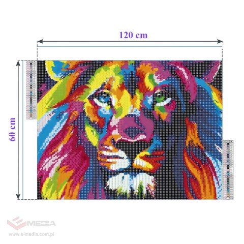 HAFT DIAMENTOWY DUŻY 120x60 Diamond Painting Mozaika Diamentowa XXL ZESTAW