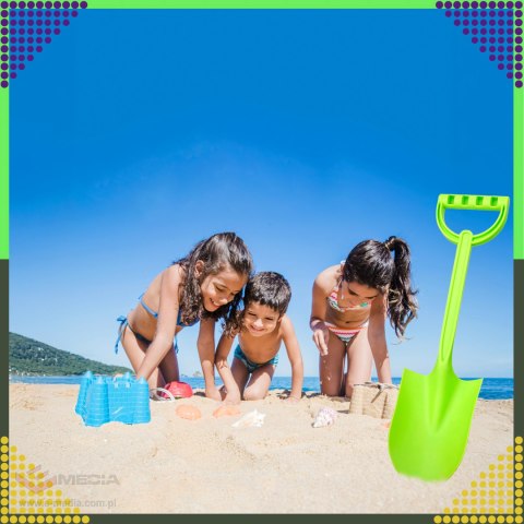 Łopatka Łopata Szpadel do Piasku na Plażę Piaskownice Mocna duża 51 cm