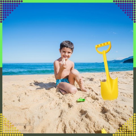 Łopatka Łopata Szpadel do Piasku na Plażę Piaskownice Mocna duża 51 cm