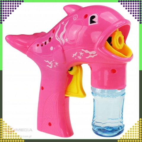 Pistolet na Bańki Maszyna do Baniek Mydlanych Generator Delfin Płyn