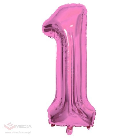 Balony na 1 Urodziny Roczek Dziewczynka Zestaw 5 szt Gwiazdki Balon