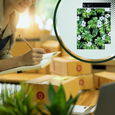 FOLIOPAKI KURIERSKIE MOCNE KOPERTY FOLIOWE 310X420 DŻUNGLA 50szt