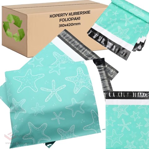 FOLIOPAKI KURIERSKIE MOCNE KOPERTY FOLIOWE 310X420 ROZGWIAZDA 50szt