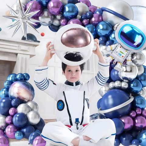 Girlanda Balonowa Zestaw Balonów na Urodziny Astronauta 108 ele
