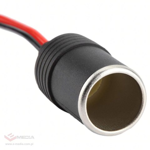 Adapter Przejściówka Gniazda Zapalniczki z Wyjściem na Krokodylki 12V 24V