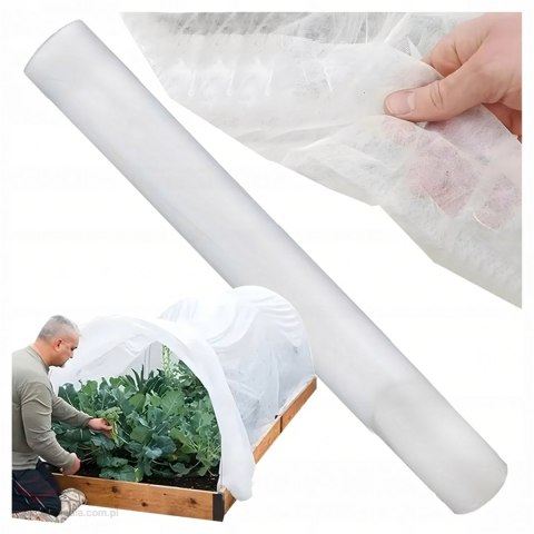 Agrowłóknina Agrotkanina Zimowa Okryciowa 1x15m 90g Biała Otulina Ochronna