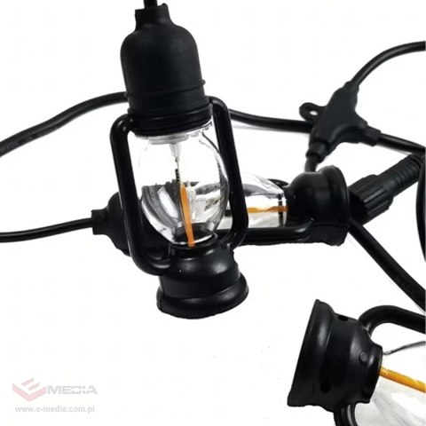 Girlanda Swietlna Lampki Dekoracyjne Led 10 szt Latarenki Ogrodowe 10cm 5m