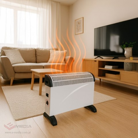 Grzejnik Elektryczny Konwektorowy 2000W Farelka Energoosczędny Termostat