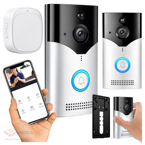 Inteligentny Wideodomofon Dzwonek Bezprzewodowy z Kamerą Smart WiFi Pir