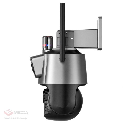 Kamera Podwójna Wifi Zewnętrzna Wewnętrzna Obrotowa Smart Detekcja Alarm IP