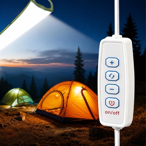 Nadmuchiwana Dmuchana Lampa Led Kempingowa Turystyczna USB 90x12cm 500 Lm