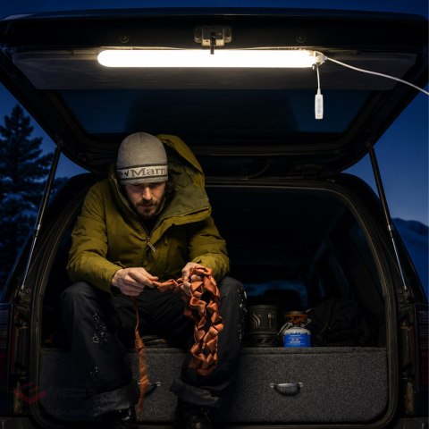 Nadmuchiwana Dmuchana Lampa Led Kempingowa Turystyczna USB 90x12cm 500 Lm