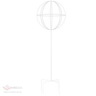 Pergola Ogrodowa Tarasowa Metalowa Podpora do Pnączy Róż Kwiatów 50x10cm biała
