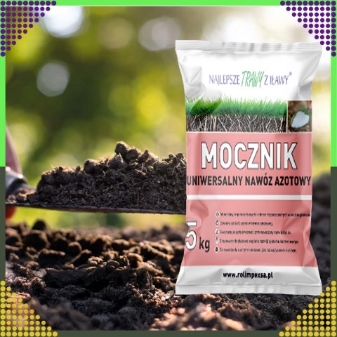 Premium Mocznik Nawóz Ekologiczny 5kg Uniwersalny Azotowy do Ogrodu Trawy
