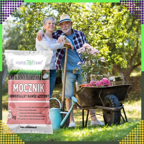 Premium Mocznik Nawóz Ekologiczny 5kg Uniwersalny Azotowy do Ogrodu Trawy