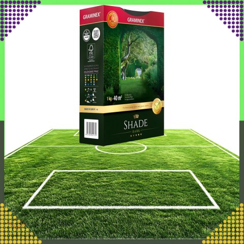 Premium Trawa Nasiona Mieszanka SHADE 1kg 40m Zaciemnione Miejsca do Cienia