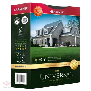 Premium Trawa Nasiona UNIVERSAL Mieszanka Uniwersalna 1kg 40m Odporna