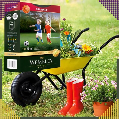 Premium Trawa sportowa sportowa boiskowa WEMBLEY 1kg 40m trawnik sportowy