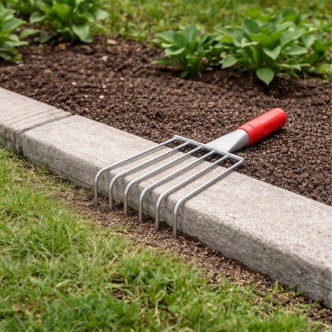 Grabki Ogrodowe Ogrodnicze Metalowe Pazurki do Grabienia Spulchniania 6 Zębne 32 cm
