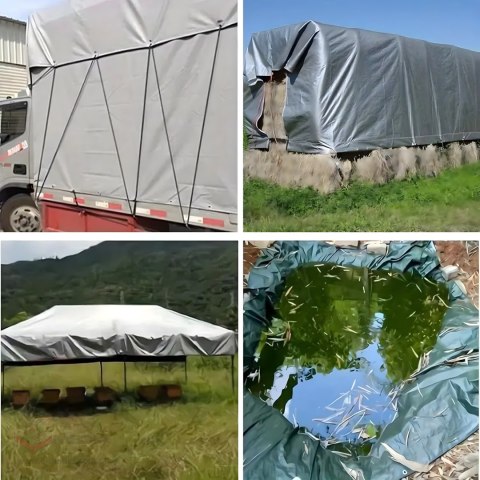 Plandeka Płachta Ochronna UV 4x5m 80g Okryciowa Mocna Uniwersalna