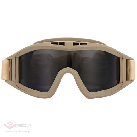 OKULARY TAKTYCZNE GOGLE WOJSKOWE OCHRONNE ASG STRZELECKIE AIRSOFT SPORTOWE