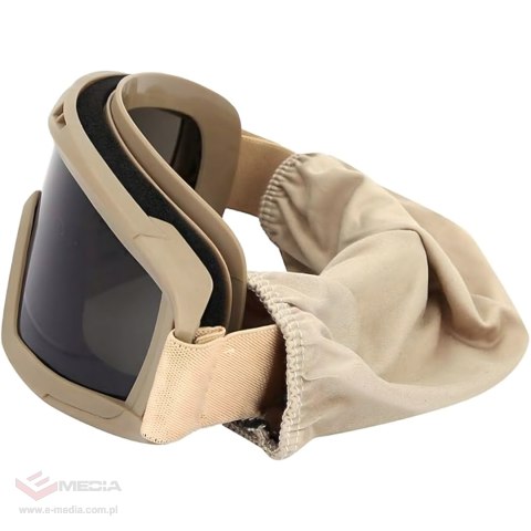OKULARY TAKTYCZNE GOGLE WOJSKOWE OCHRONNE ASG STRZELECKIE AIRSOFT SPORTOWE