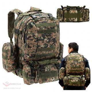 Plecak Szkolny Podróżny Taktyczny 4w1 Wojskowy Turystyczny Survival 50L
