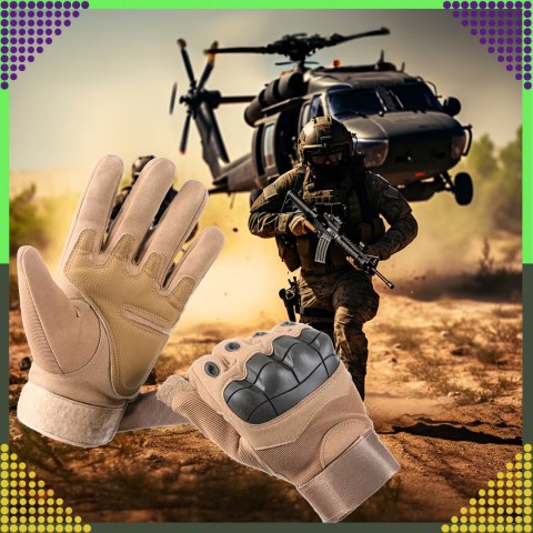 Rękawice Taktyczne Bojowe Survival na Motor Robocze Dotykowe L