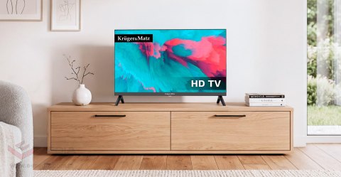Telewizor Kruger&Matz 24" HD DVB-T2 H.265 HEVC 230/12V