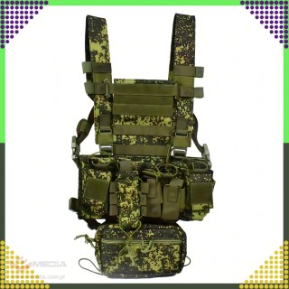 Kamizelka Taktyczna Wosjkowa Ochronna Molle Lekka Airsoft Zasobnik Asg