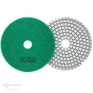 10x Tarcza Diamentowa Polerska 80mm do Szlifowania Gresu Płytek Na Rzep 1000