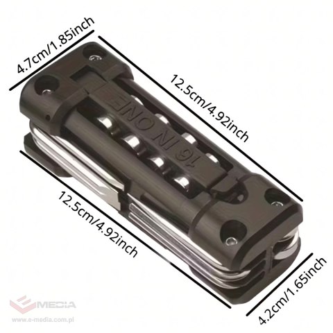 Multitool Rowerowy Klucze do Naprawy Wielofunkcyjny Zestaw Narzędzi 13w1