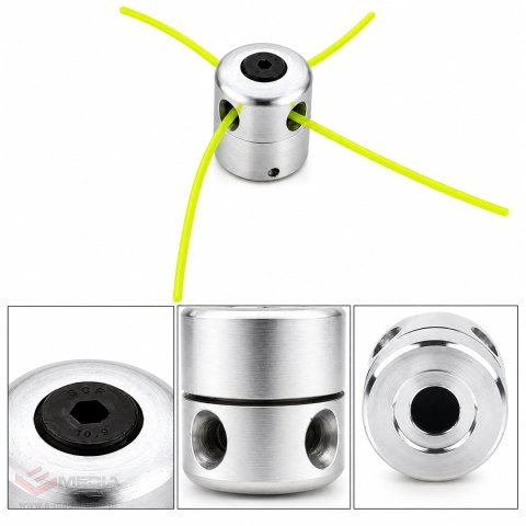 Głowica Aluminiowa do Kosy Spalinowej Podkaszarki Żyłkowa Zestaw + Żyłki