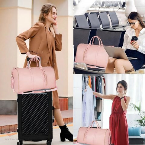 Składana Torba Podróżna Elegancka Biznesowa na Garnitur Sukienke 2w1 55L
