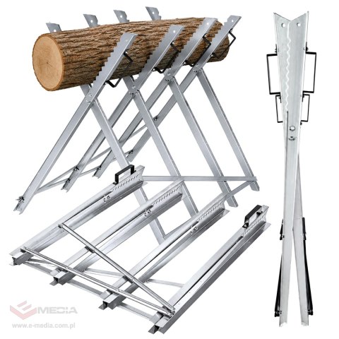 Stojak Kozioł Koziołek Kobyłka Składany Metalowy do Cięcie Drewna 83x83x78cm