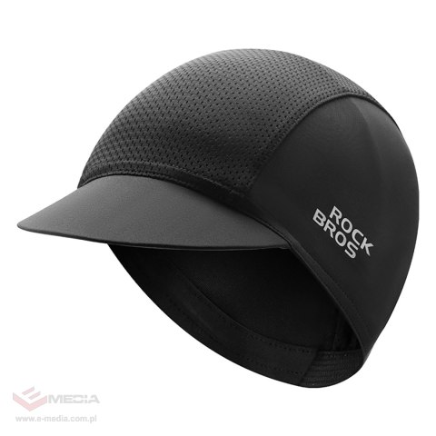 Czapka kolarska Rockbros 18230005001 z daszkiem - czarna