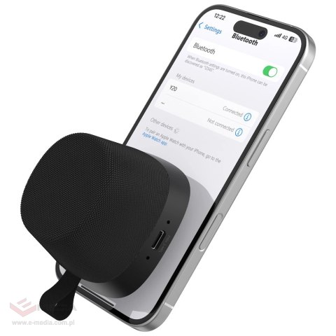 Głośnik bezprzewodowy Dudao Y20 z mocowaniem magnetycznym Bluetooth 5.3 - czarny