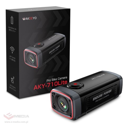 Kamera sportowa AKEEYO 710 Lite wideorejestrator na kierownicę roweru - czarna - AKEEYO