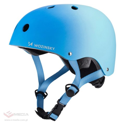 Kask rowerowy BMX/hulajnoga Wozinsky 54-58 cm - gradient niebieski