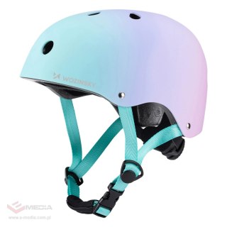 Kask rowerowy BMX/hulajnoga Wozinsky 54-58 cm - gradient różowy