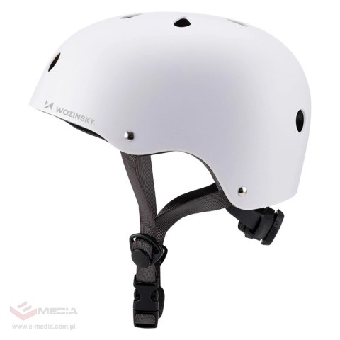 Kask rowerowy BMX/hulajnoga Wozinsky lekki 54-58 cm - biały