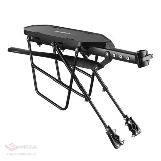 Bagażnik rowerowy Rockbros RBHJ-1 Black Diamond z błotnikiem i szybkim montażem do rowerów górskich 26-29" - czarny