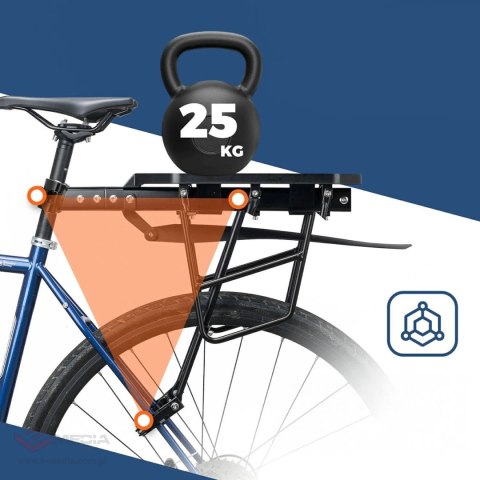 Bagażnik rowerowy Rockbros RBHJ-1 Black Diamond z błotnikiem i szybkim montażem do rowerów górskich 26-29" - czarny
